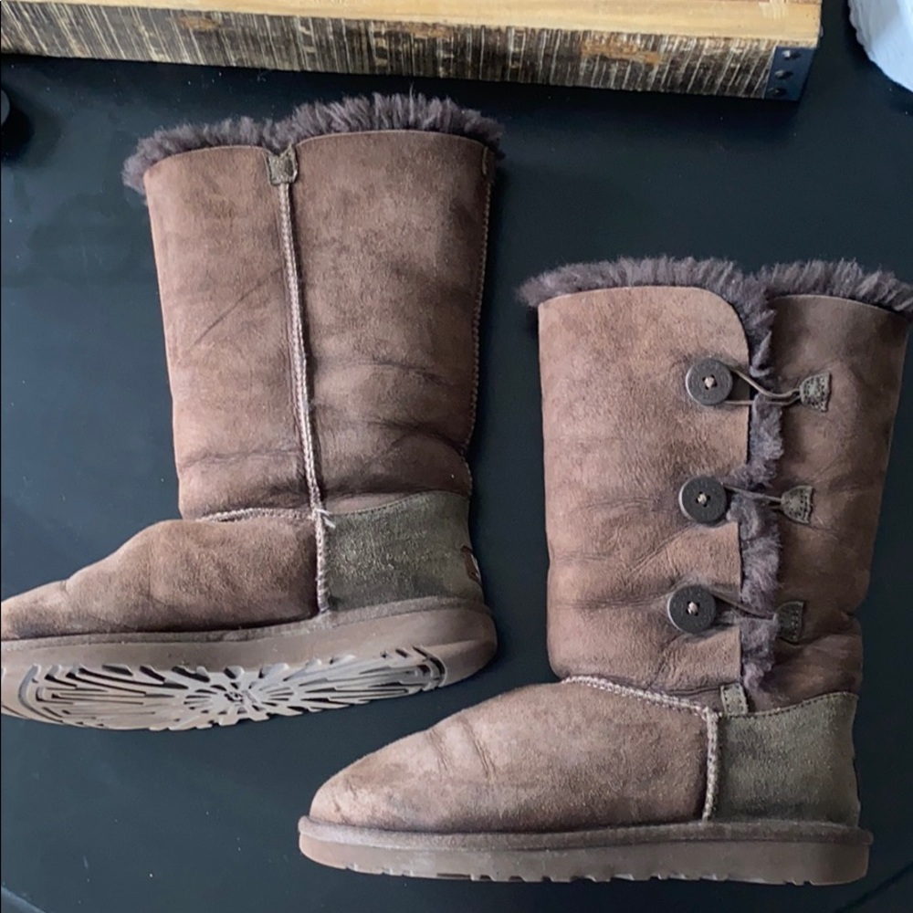 Classic Tall Brown Button-Up UGG boots